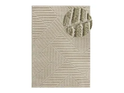 Alfombra De Salón-Alfombra interior - geométrico - - 120 x 170 cm - NUMA Beige