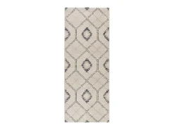 Alfombra interior - geométrico - / blanco - 80 x 200 cm - SIROCO Azul Online