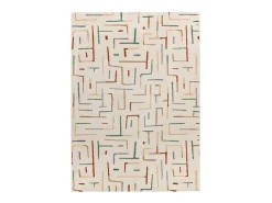 Alfombra interior - geométrico - multicolor - 133 x 190 cm - BERUTI Beige / Multicolor Best