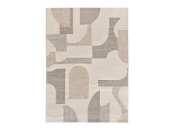 Alfombra interior - geométrico con relieve - - 160 x 230 cm - VERONA Crema Discount