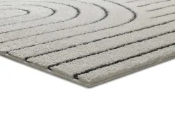 Discount Alfombra interior - geométrico - - 80 x 150 cm - BLANCHE Blanco