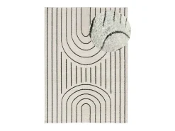 Discount Alfombra interior - geométrico - - 80 x 150 cm - BLANCHE Blanco