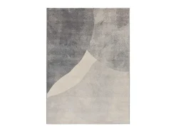 Alfombra interior - geométrico - plata - 80 x 150 cm - MONIC Gris Outlet