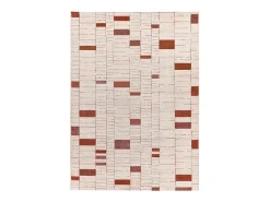 Best Alfombra interior - geométrico - beige / caldera - 133 x 190 cm - BERUTI Beige / Cobrizo