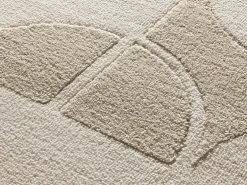 Sale Alfombra interior - geométrico con relieve - - 160 x 230 cm - FLORA Blanco