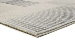 Alfombra interior - geométrico con relieve - - 80 x 150 cm - BARESA Gris Outlet