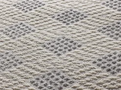 Alfombra De Salón-Alfombra interior - geométrico con relieve - plata - 160 x 230 cm - BARESA Plateado