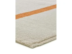 Alfombra De Salón-Alfombra interior - geométrico - beige / naranja - 80 x 150 cm - LESSIA Naranja / Beige