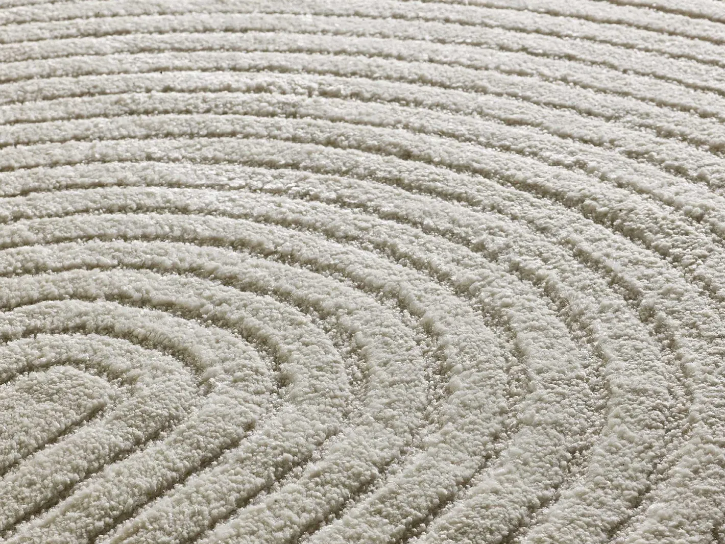 Alfombra De Salón-Alfombra interior - geométrico con relieve - - 160 x 230 cm - VERONA Crema