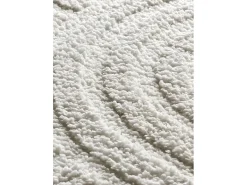 New Alfombra interior - geométrico con relieve - - 126 x 190 cm - JUNO Blanco
