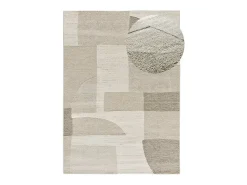 Discount Alfombra interior - geométrico con relieve - - 120 x 170 cm - VERONA Crema
