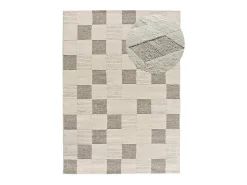 Alfombra interior - geométrico con relieve - - 120 x 170 cm - VERONA Crema Hot