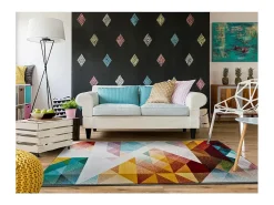 Outlet Alfombra interior - geométrica - - 160 x 230 cm - PANDORA Multicolor