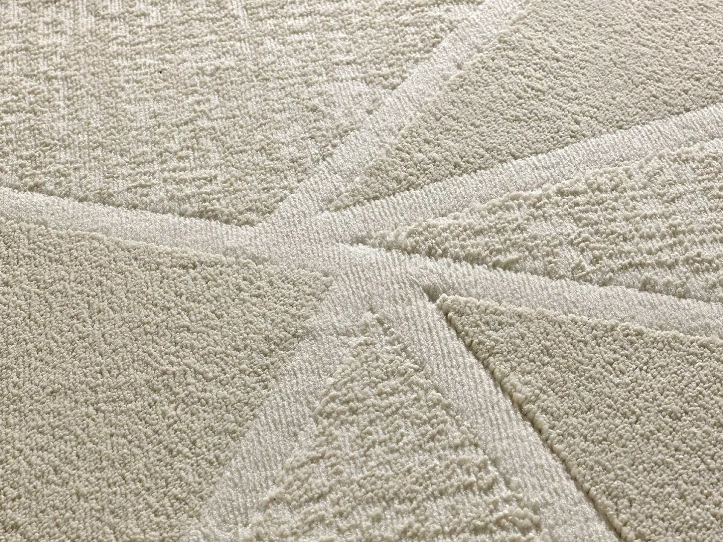 Alfombra interior - geométrico - - 133 x 190 cm - SENSATION Blanco Outlet