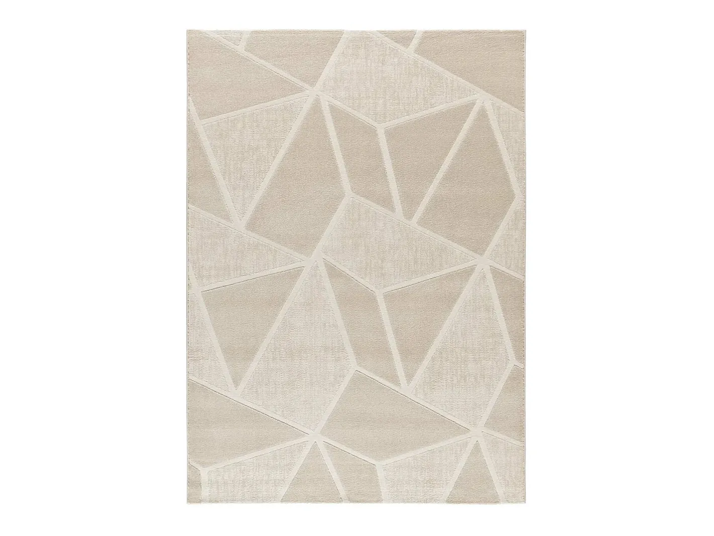 Alfombra interior - geométrico - - 133 x 190 cm - SENSATION Blanco Outlet