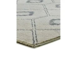 Alfombra De Salón-Alfombra interior - geométrico - / blanco - 133 x 190 cm - SIROCO Azul