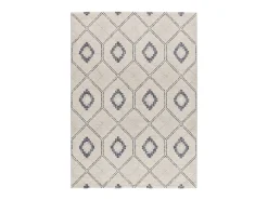 Alfombra De Salón-Alfombra interior - geométrico - / blanco - 133 x 190 cm - SIROCO Azul