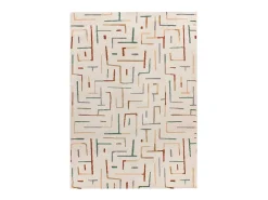 Alfombra De Salón-Alfombra interior - geométrico - multicolor - 200 x 290 cm - BERUTI Beige / Multicolor