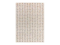 Sale Alfombra interior - geométrico con relieve - multicolor - 133 x 190 cm - BARESA Beige