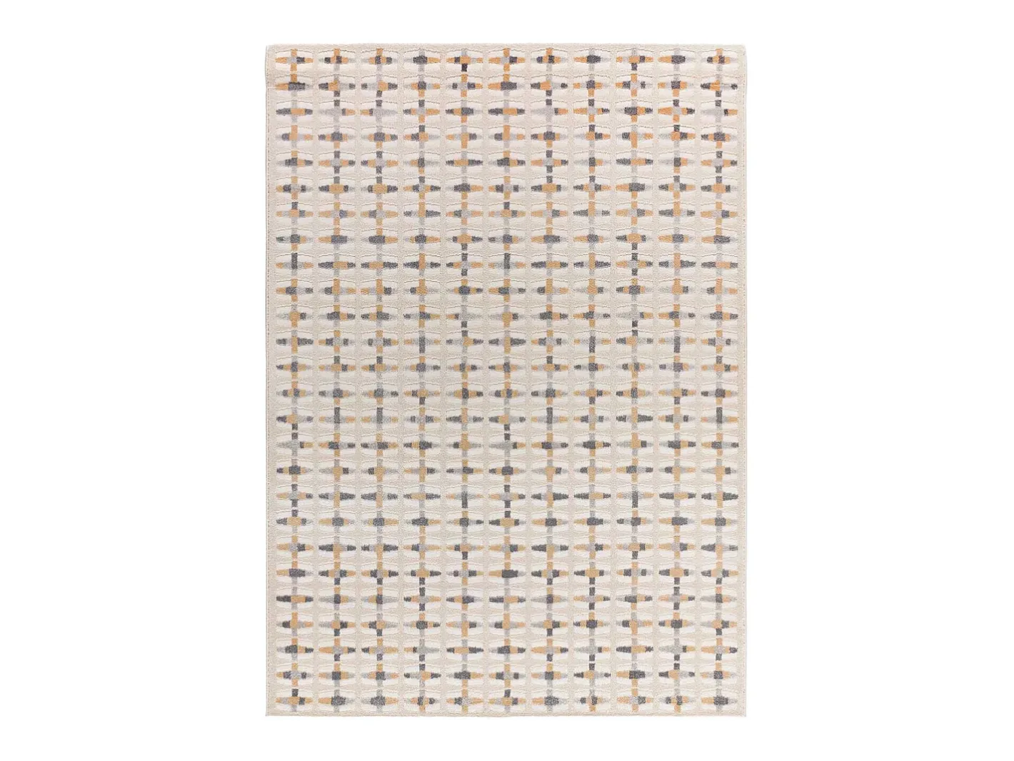 Sale Alfombra interior - geométrico con relieve - multicolor - 133 x 190 cm - BARESA Beige
