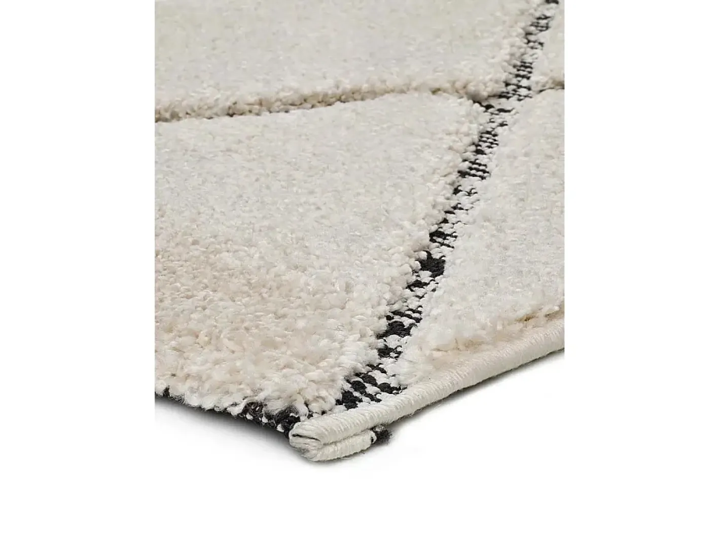 Discount Alfombra interior - geométrico - - 120 x 170 cm - SWANSEA Blanco