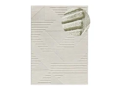 Alfombra interior - geométrico - - 120 x 170 cm - NUMA Crema