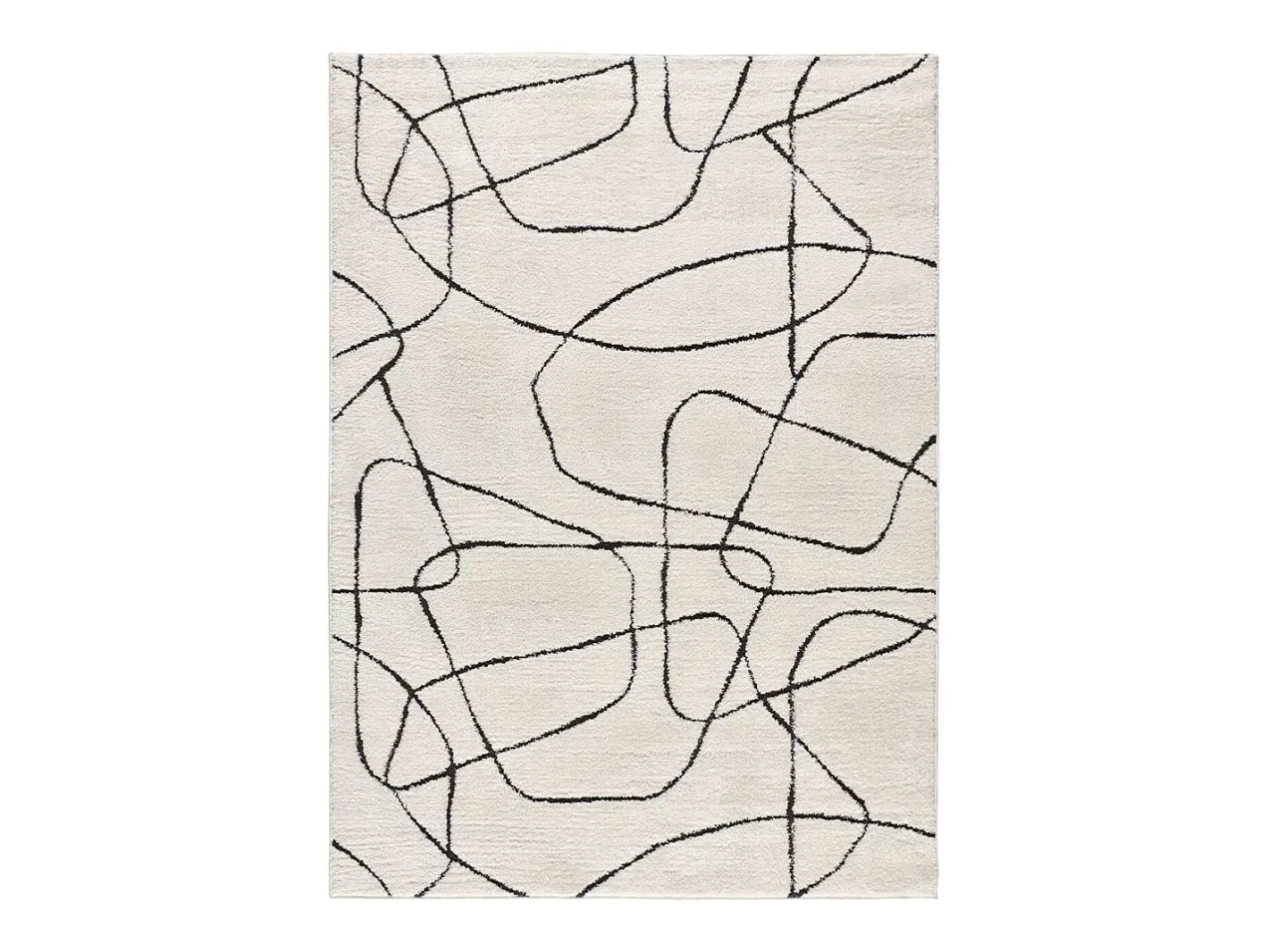 Hot Alfombra interior - geométrico - - 160 x 230 cm - BLANCHE Blanco