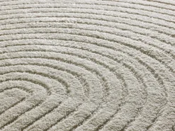 Sale Alfombra interior - geométrico con relieve - - 80 x 150 cm - VERONA Crema