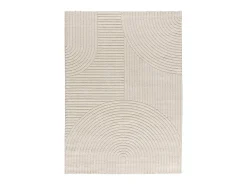 Sale Alfombra interior - geométrico con relieve - - 80 x 150 cm - VERONA Crema