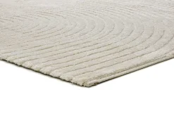 Sale Alfombra interior - geométrico con relieve - - 80 x 150 cm - VERONA Crema