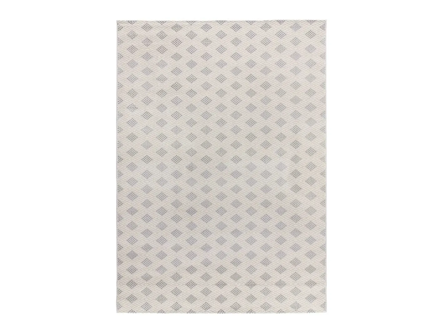 Alfombra interior - geométrico con relieve - plata - 80 x 150 cm - BARESA Plateado Sale