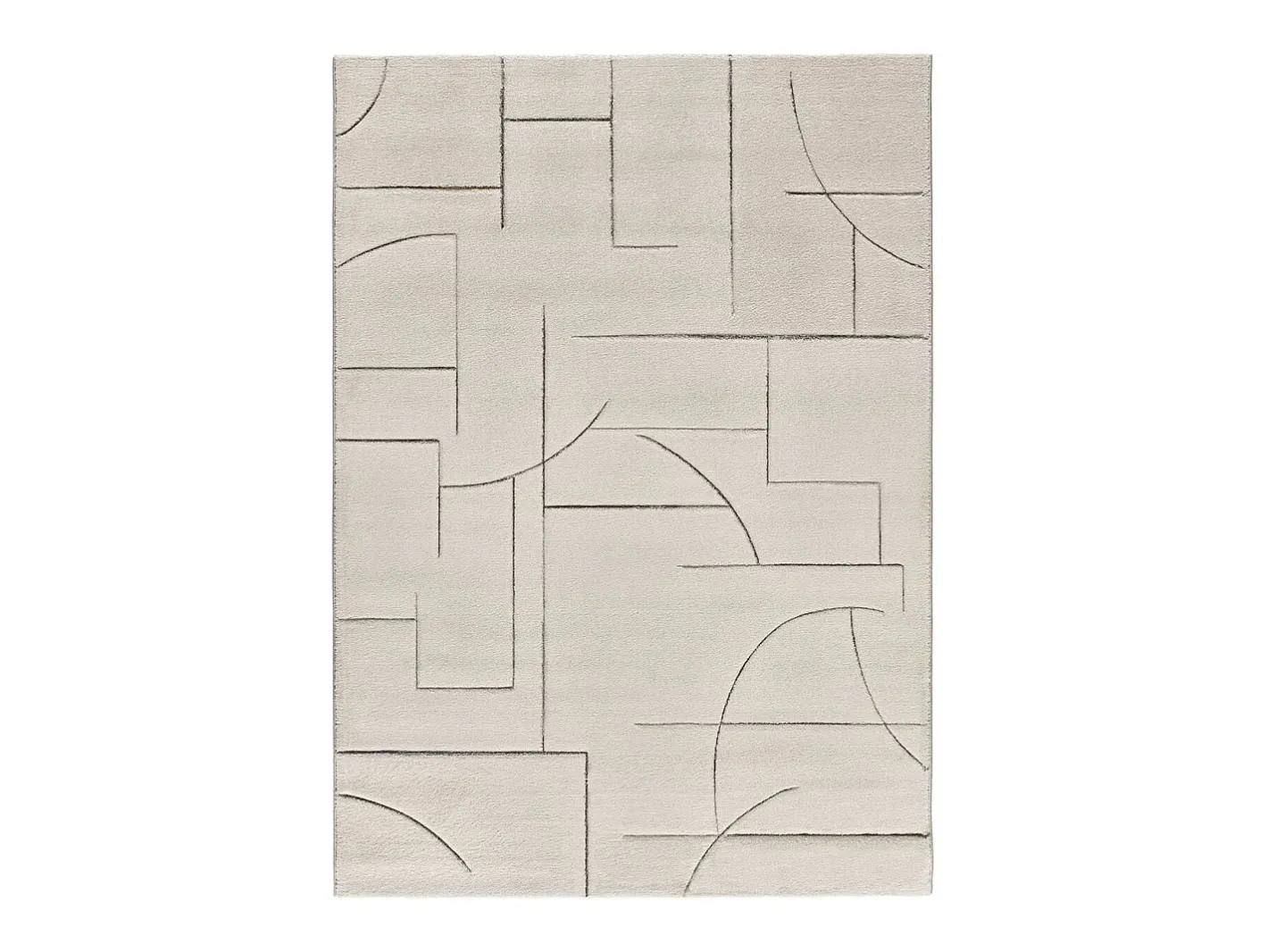 Alfombra interior - geométrico - - 80 x 150 cm - LENA Crema Outlet