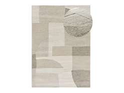 Alfombra interior - geométrico con relieve - - 160 x 230 cm - VERONA Crema Clearance