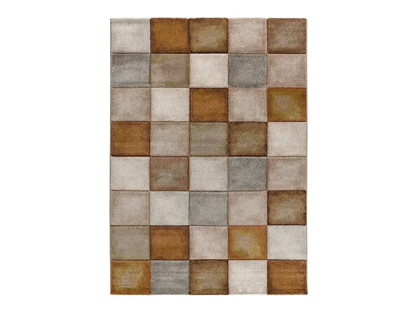 Alfombra De Salón-Alfombra interior - geométrico - caldera - 80 x 150 cm - LENA Cobrizo