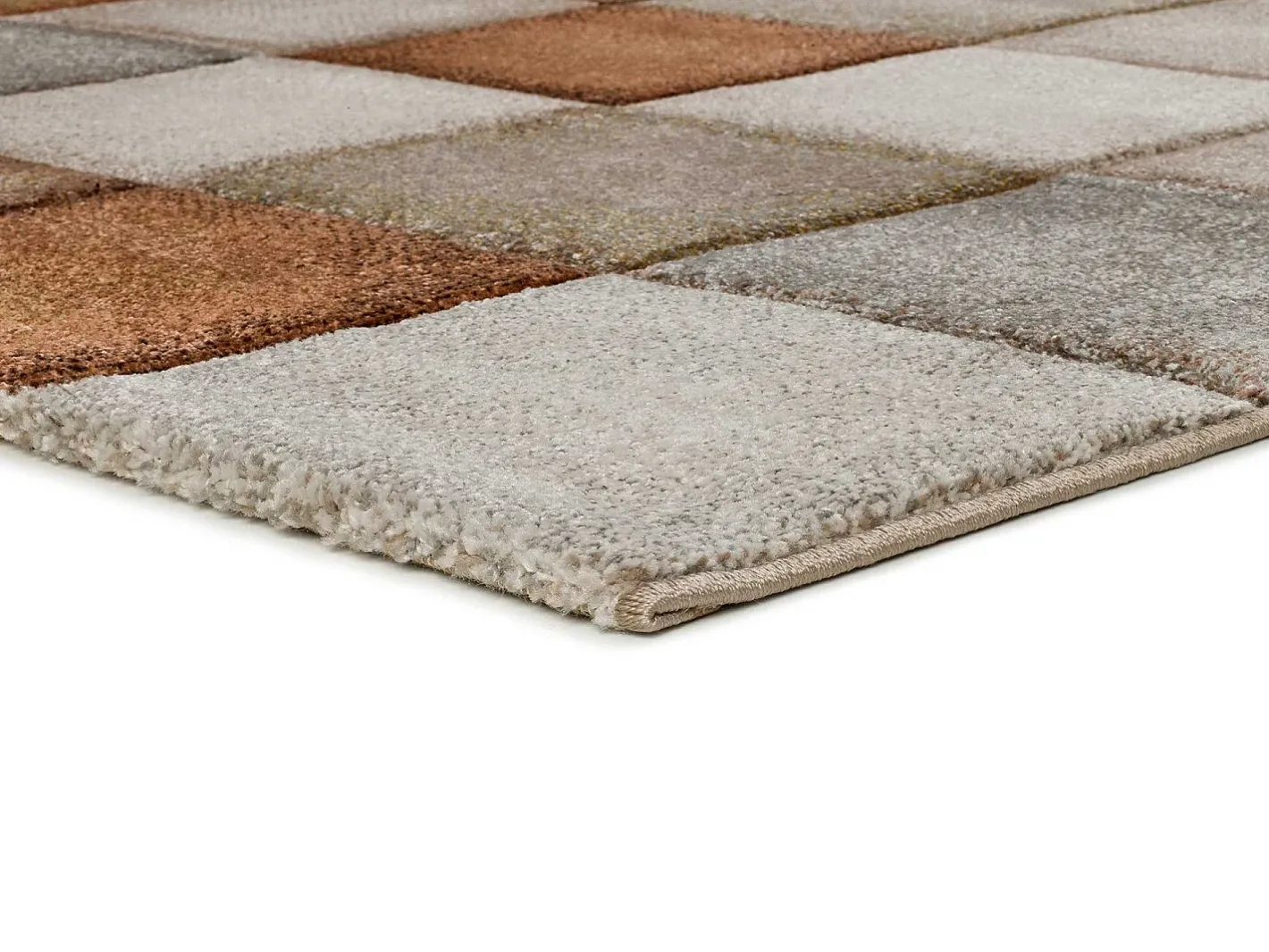 Alfombra De Salón-Alfombra interior - geométrico - caldera - 80 x 150 cm - LENA Cobrizo