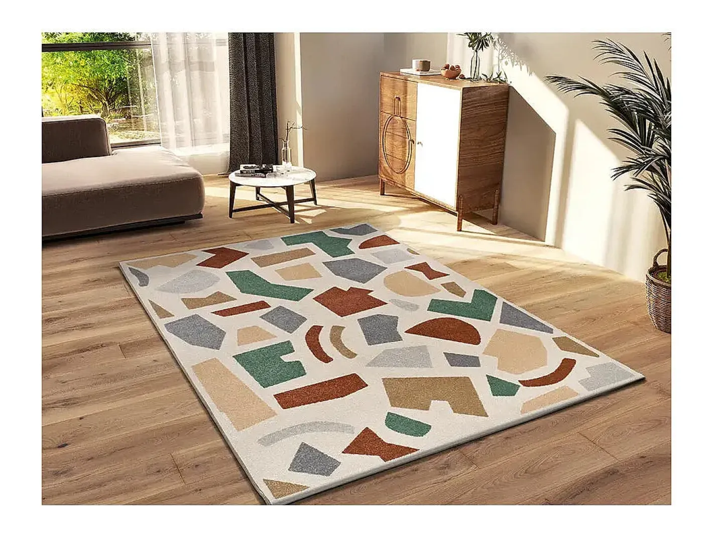 Alfombra interior - geométrico - - 133 x 190 cm - BERUTI Multicolor