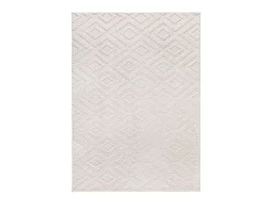 Best Alfombra interior - geométrico con relieve - crema - 60 x 110 cm - ESTILO Blanco