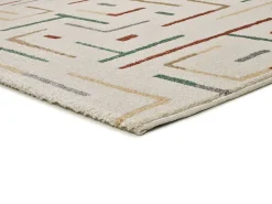 Alfombra interior - geométrico - multicolor - 160 x 230 cm - BERUTI Beige / Multicolor Outlet