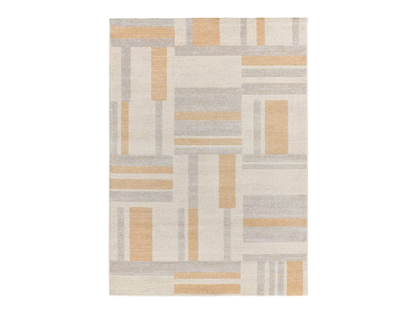 Alfombra interior - geométrico - beige - 133 x 190 cm - CRAFT Gris / Beige Sale