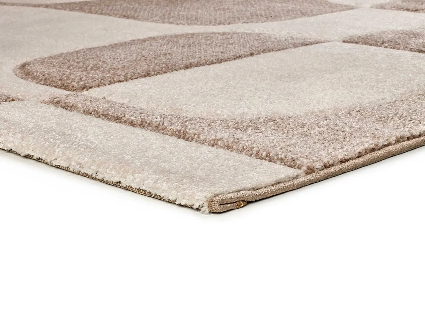 Alfombra interior - geométrico - - 120 x 170 cm - LENA Crema Hot
