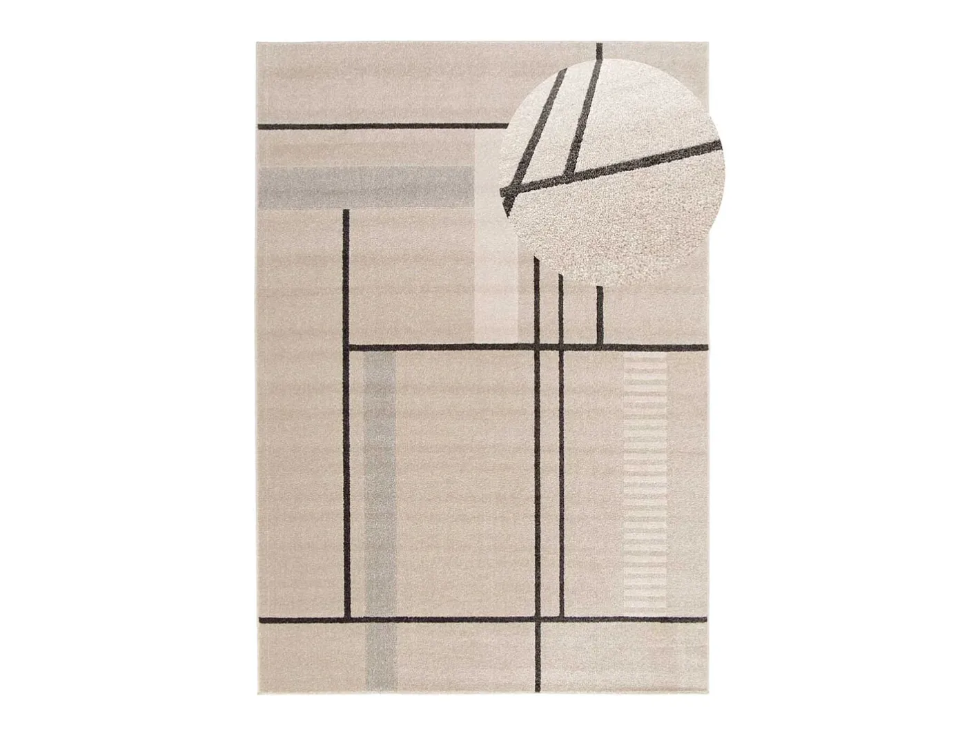 Clearance Alfombra interior - geométrico - - 120 x 170 cm - DOMUS Beige