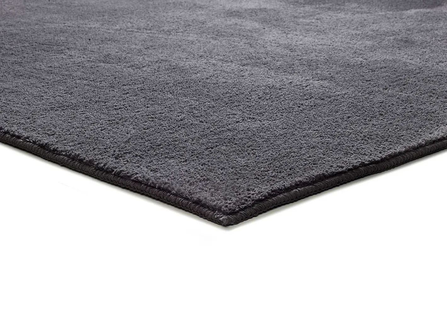 Alfombra interior - liso - antracita - 120 x 170 cm - CORALINE Gris antracita
