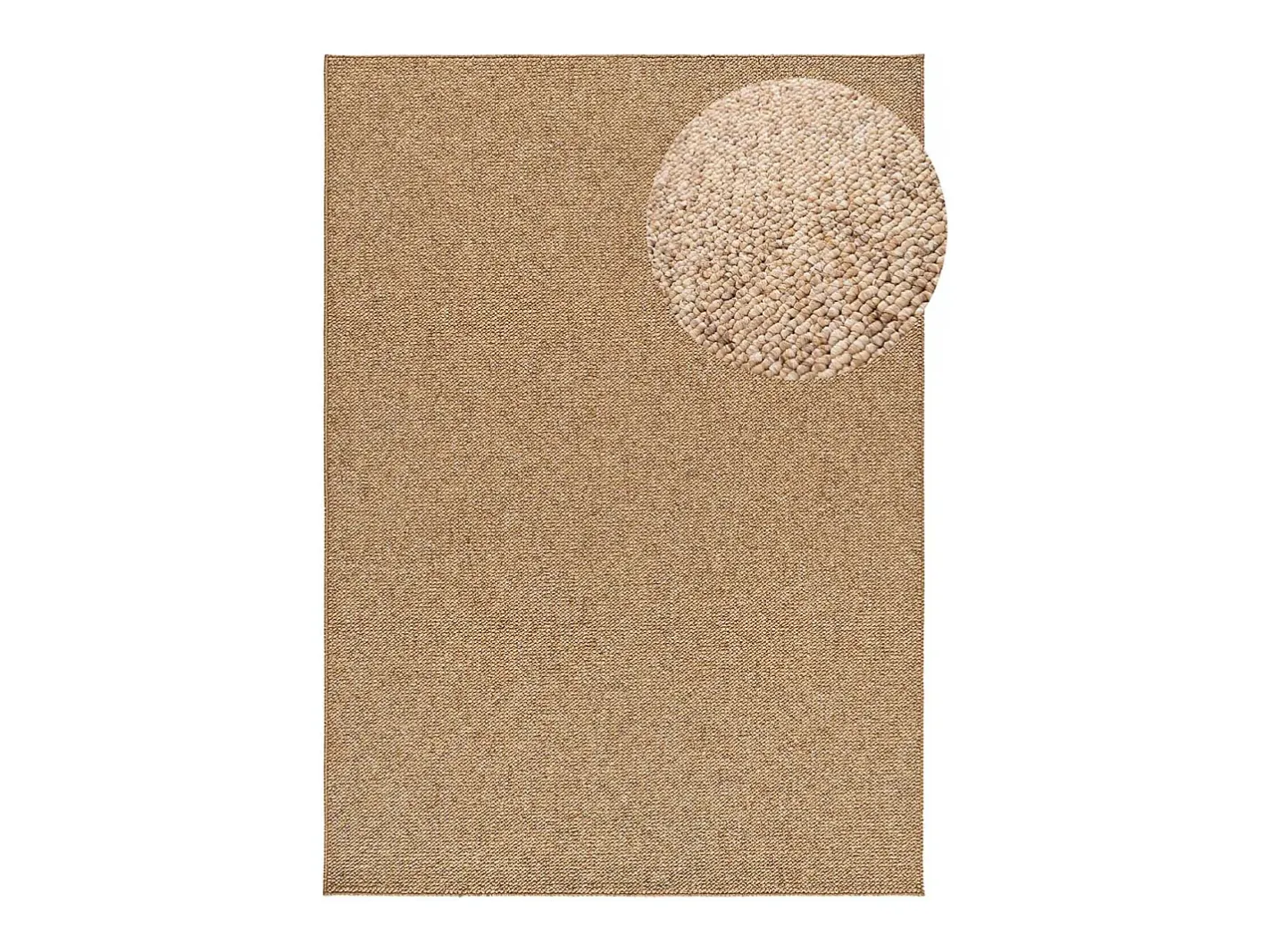 Alfombra De Salón-Alfombra interior - liso - natural - 200 x 290 cm - PETRA Marru00f3n