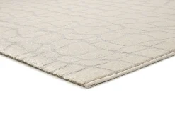 Clearance Alfombra interior - moderno con relieve - plata - 133 x 190 cm - BARESA Plateado