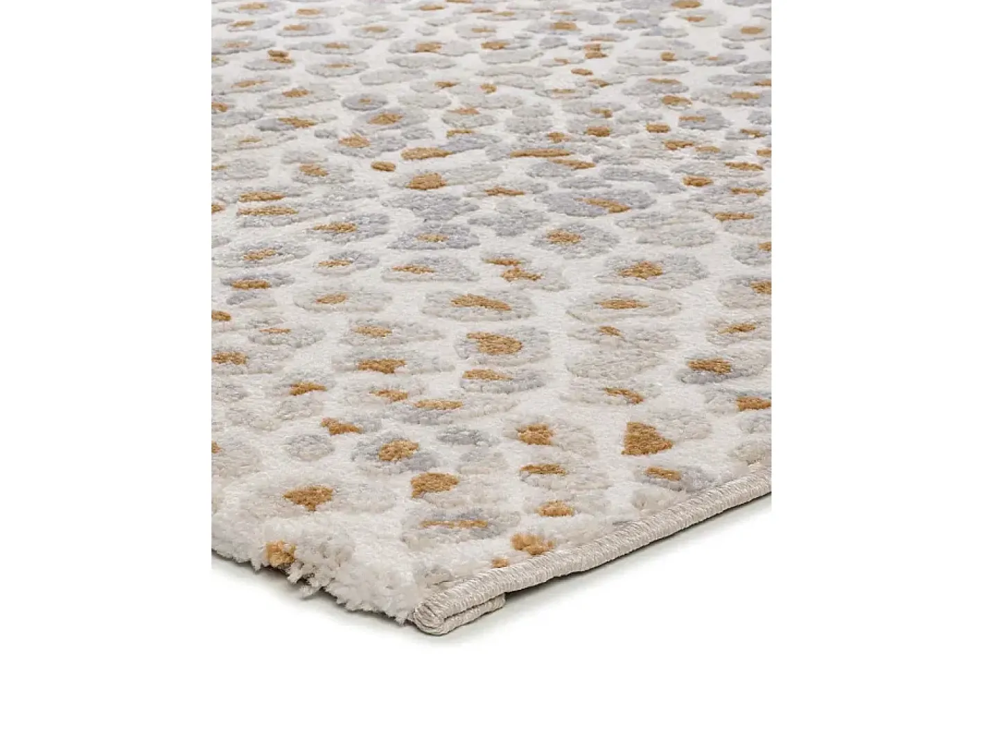 Alfombra De Salón-Alfombra interior - moderno con relieve - - 160 x 230 cm - AMARA Gris / Crema