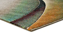 Alfombra De Salón-Alfombra interior - moderno - verde - 140 x 200 cm - LIBET Naranja / Verde / Beige / Amarillo / Multicolor