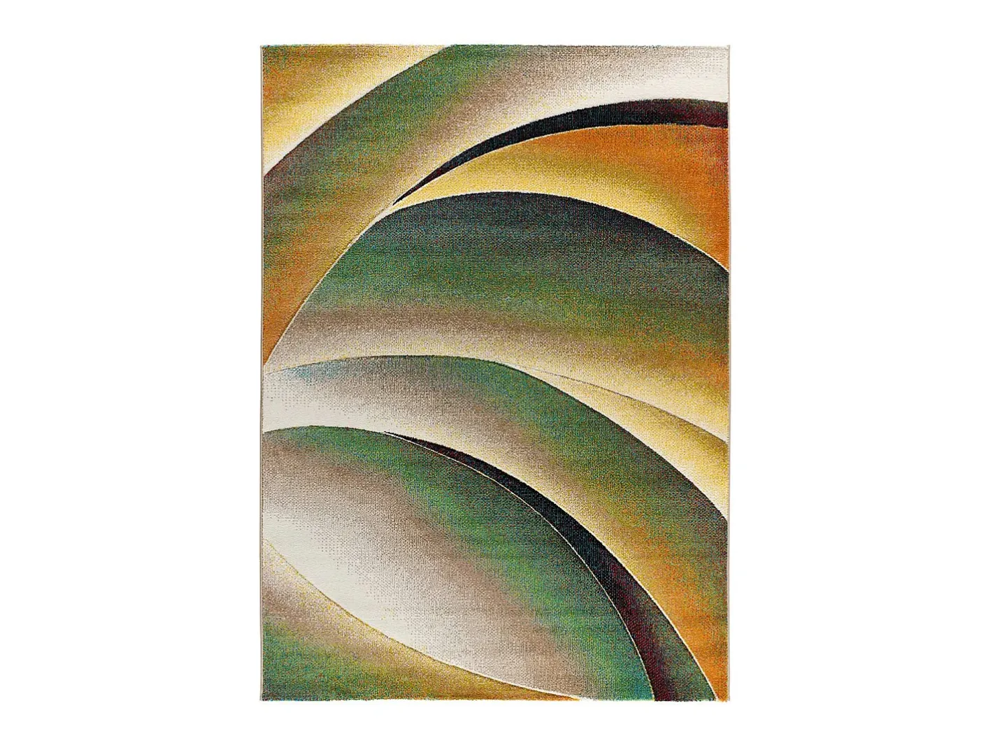 Alfombra De Salón-Alfombra interior - moderno - verde - 140 x 200 cm - LIBET Naranja / Verde / Beige / Amarillo / Multicolor