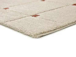Alfombra interior - shaggy geométrico - caldera - 60 x 120 cm - BRENDA Cobrizo Hot