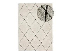 Best Alfombra interior - shaggy - - 120 x 170 cm - ATESA Crema