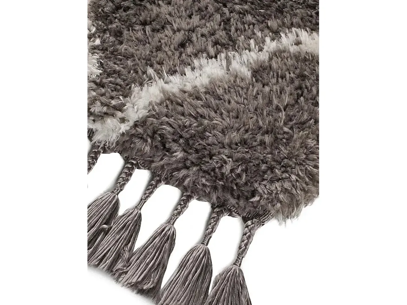 Best Alfombra interior - shaggy liso - - 120 x 170 cm - SAMIRA Gris